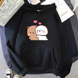 Noxwear - 2025 Spring and Autumn New Fabric and Dudu Anime Cute Hoodie Spring and Autumn Couple Casual Long Sleeve Hoodie