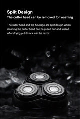 Noxwear - ENCHEN Blackstone Electrical Rotary Shaver for Men 3D Floating Blade Washable Type-C USB Rechargeable Shaving Beard Machine
