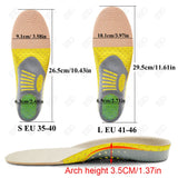 Noxwear - Premium Orthotic Gel Insoles Orthopedic Flat Foot Health Sole Pad For Shoes Insert Arch Support Pad For Plantar fasciitis Unisex