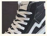 Noxwear - Spring New Shoes for Men Women Canvas Casual Shoes High Tops Flat Skateboard Vulcanized Shoes Lovers Cool Lace-up Sneaker