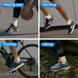 Noxwear - VELPEAU Ankle Compression Sleeve for Achilles Tendinitis and Plantar Fasciitis, Adjustable Ankle Support Universal for Both Feet