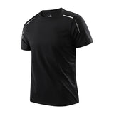 Noxwear - CHRLCK Men's Running Quick Drying T-shirts Breathable Hiking Fishing Tees Soft Elasticity Outdoor Sports Short Shirt Summer