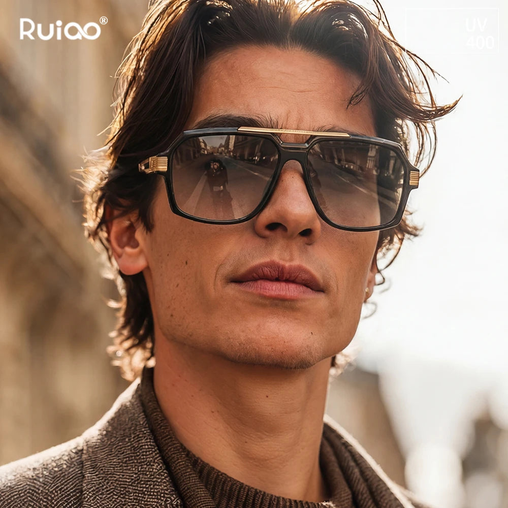 Noxwear - Ruiao Double-Bridge Pilot Sunglasses