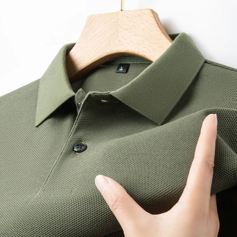 Noxwear - Men's 100% Cotton Polo Shirt - Summer Casual Breathable Tee,19 Colors,Ideal for Golf and Sports,Business Casual,Silk-Like Finish