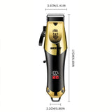 Noxwear - T9 Vintage Men's Electric Hair Clipper Beard Trimmer/Rechargeable Hair Cutting Machine With Nose Hair Trimmer Kit Boyfriend Gift