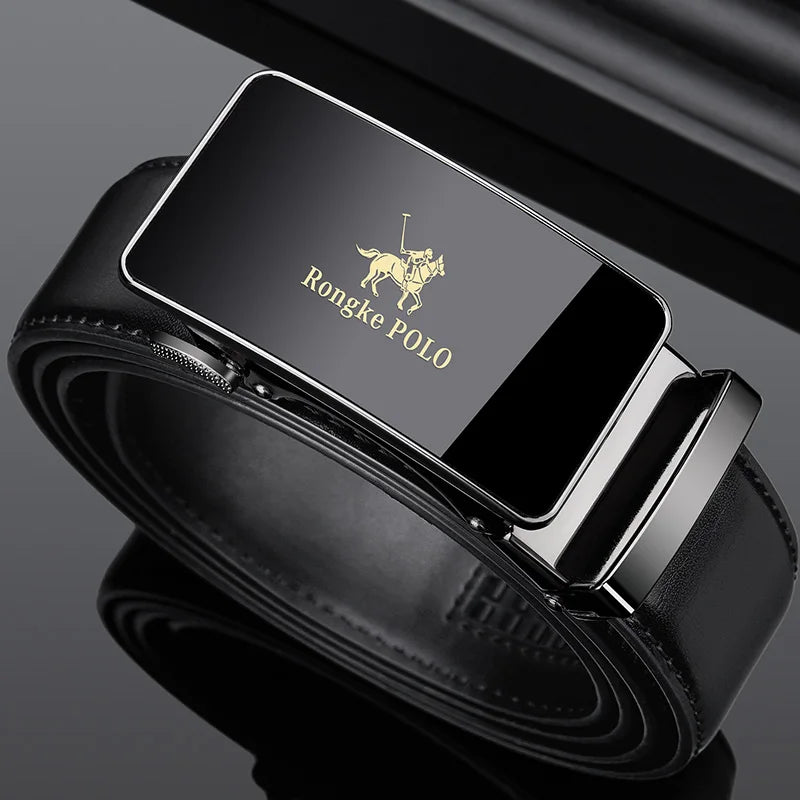Noxwear - Men Belt Automatic Buckle Belt Fashion Alloy Belts Genune Leather Luxury Belts for Men Business Luxury Designer Clothes