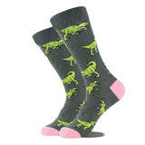 Noxwear - Cotton Happy Funny Socks Men Alien Planet Shark Crazy Design Sokken Unisex Novelty Dinosaur Crew Skateboard Calcetines Hombre
