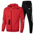 Noxwear-Men's Spring Autumn Tracksuit Set Long Sleeve Hoodie And Joggers 2-Piece Fitness Running Sportswear Casual Clothing