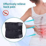 Noxwear - Lower Back Brace with 6 Stays Anti-skid Orthopedic Lumbar Support Breathable Waist Support Belt for Men Women Gym Pain Relief