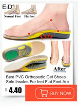 Noxwear - Premium Orthotic Gel Insoles Orthopedic Flat Foot Health Sole Pad For Shoes Insert Arch Support Pad For Plantar fasciitis Unisex