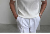 Noxwear - Summer Sports And Leisure Slim Fit T-Shirt Fashionable Men's Golf Polo Shirt Open Neck Breathable Quick Drying Short Sleeved Top