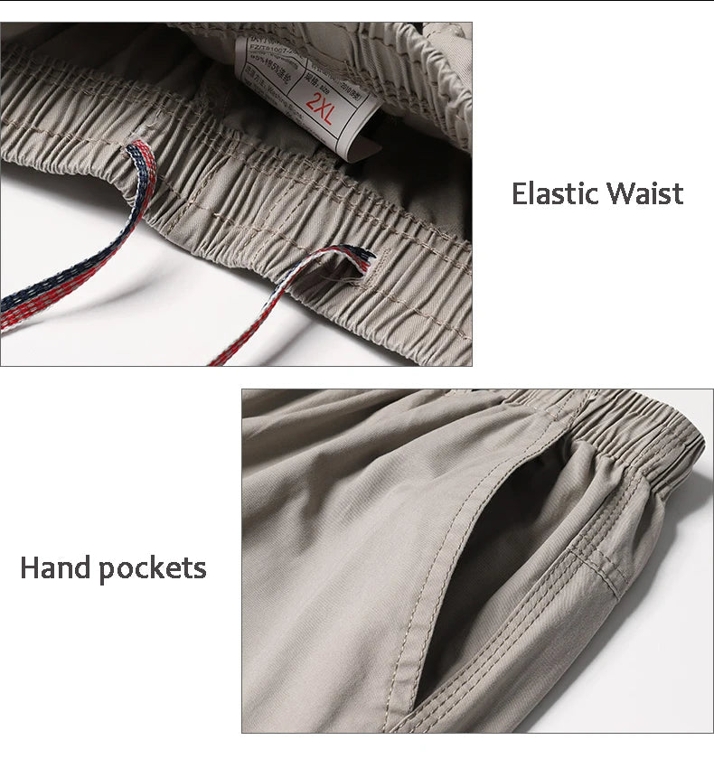 Noxwear - Men's Cargo Pants Summer Spring Cotton Work Wear New In Large Size 6XL Casual Climbing Joggers Sweatpants Hombre Autumn Trousers