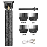 Noxwear - T9 Vintage Men's Electric Hair Clipper Beard Trimmer/Rechargeable Hair Cutting Machine With Nose Hair Trimmer Kit Boyfriend Gift