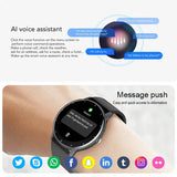 Noxwear - LIGE Smart Watch Women Men Full Touch Screen Bluetooth Call Smartwatch Waterproof Sports Fitness Tracker Watches for Android iOS