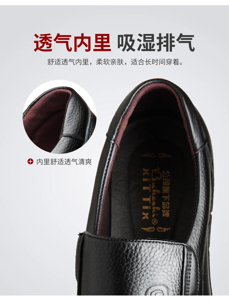 Noxwear - Summer New Men Leather Shoes soft soled