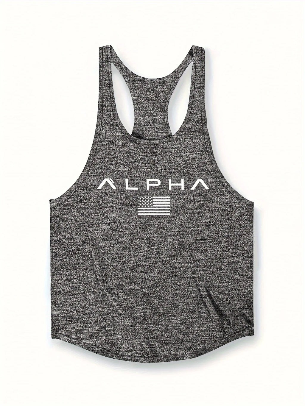 Noxwear - Cross-border European Size Alpha Men's Printed Round-neck Fitness Vest, Undershirt, Muscle Quick-drying Basketball Vest