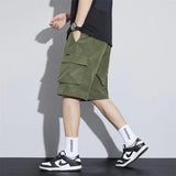 Noxwear - Summer Men's Cargo Shorts Casual Baggy Multi-Pockets Streetwear Shorts Male Fashion Loose Overalls Shorts Male Plus Size