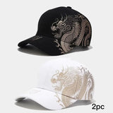 Noxwear - Chinese Style Dragon Pattern Baseball Hat For Men And Women, Versatile National Tide Cap, Hip Hop Hip Hop Skateboarding, Cool