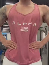 Noxwear - Cross-border European Size Alpha Men's Printed Round-neck Fitness Vest, Undershirt, Muscle Quick-drying Basketball Vest