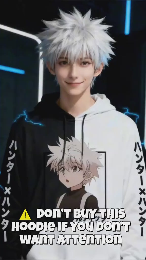 Noxwear - Hunter X Hunter Killua Zoldyck Mens Hoodies Autumn  Boys Girls Sweatshirts Fashion  3D Anime Print Hoodie