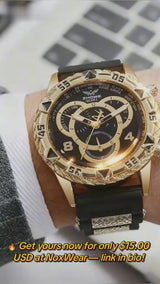 Noxwear - Men’s Watch Fashion Silicone Band Analog Quartz Wrist Watch Man Sports Watches