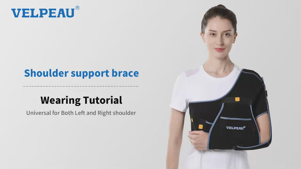 Noxwear - VELPEAU Shoulder Sling Breathable for Rotator Cuff Tear, Arm Fracture and Dislocation, Shoulder Immobilizer for Sleeping