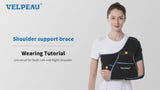 Noxwear - VELPEAU Shoulder Sling Breathable for Rotator Cuff Tear, Arm Fracture and Dislocation, Shoulder Immobilizer for Sleeping